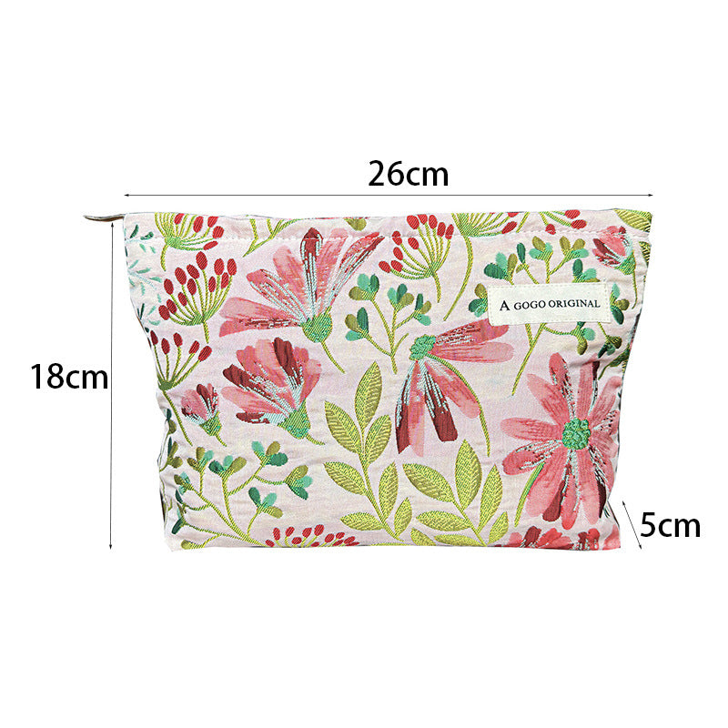 Sac Vintage Brodé De Fleurs