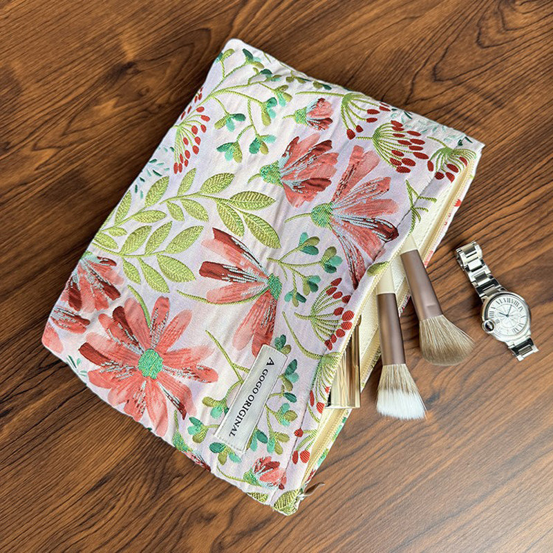 Sac Vintage Brodé De Fleurs