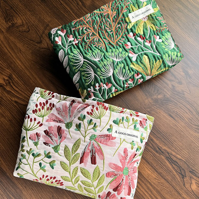 Sac Vintage Brodé De Fleurs