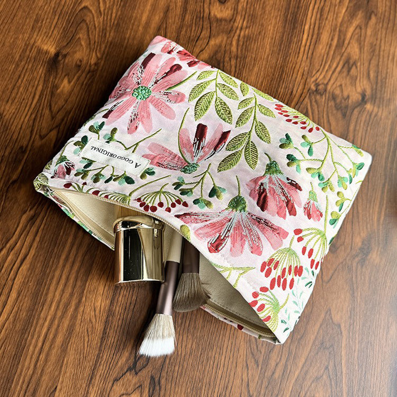 Sac Vintage Brodé De Fleurs