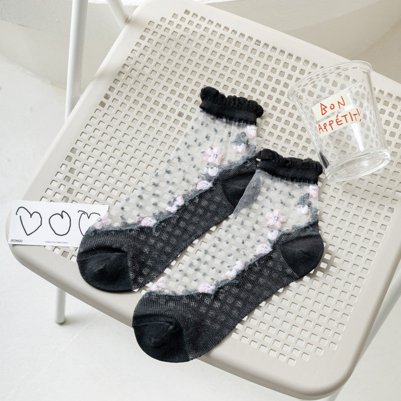 Chaussettes Fleuries Respirantes
