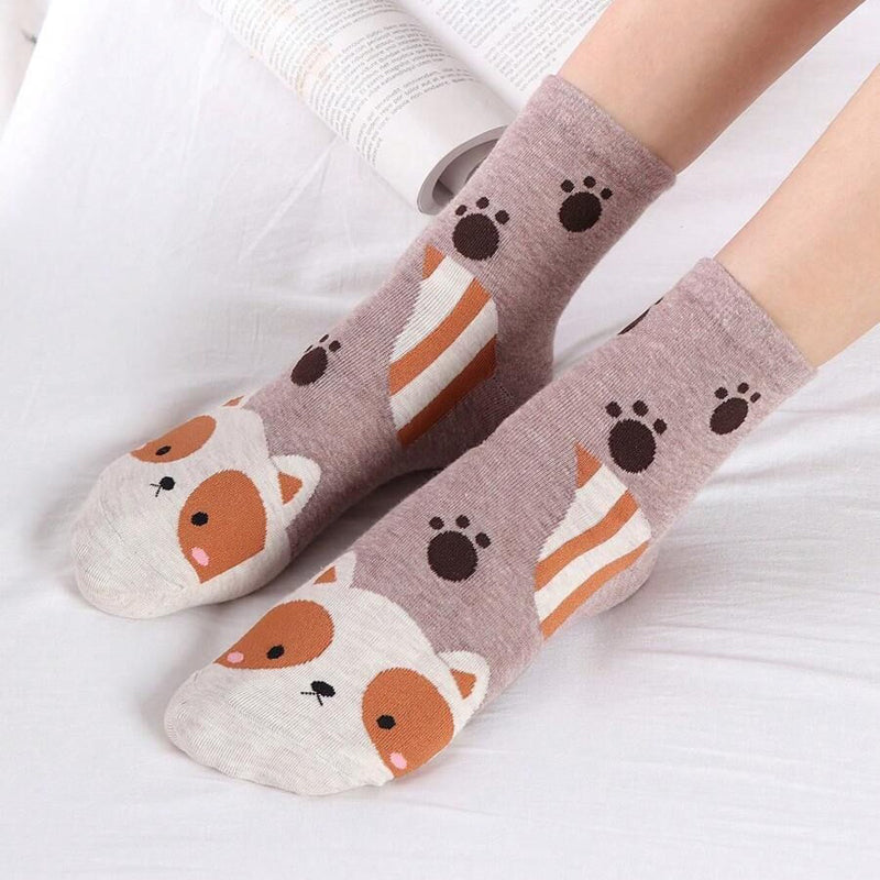 Chaussettes Chien De Dessin Animé