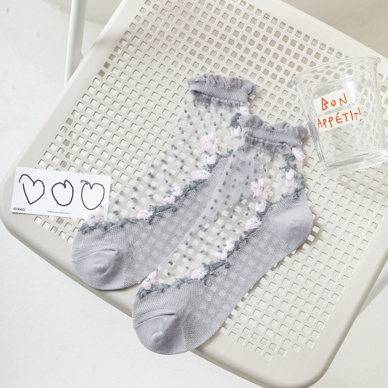 Chaussettes Fleuries Respirantes