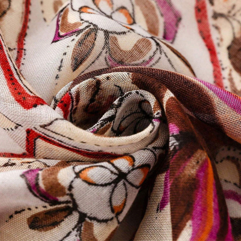 Écharpe À Imprimé Floral Vintage