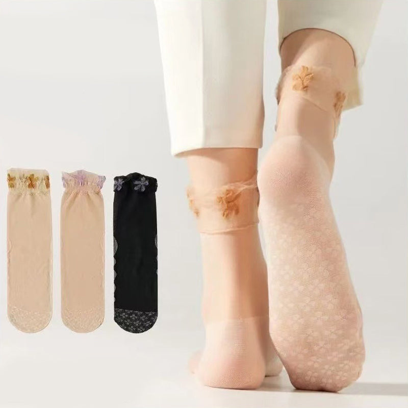 Chaussettes Fleuries Respirantes