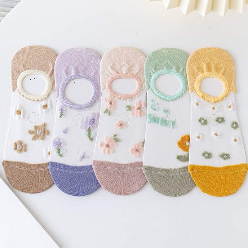Chaussettes Fleuries Respirantes