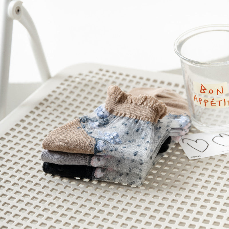 Chaussettes Fleuries Respirantes