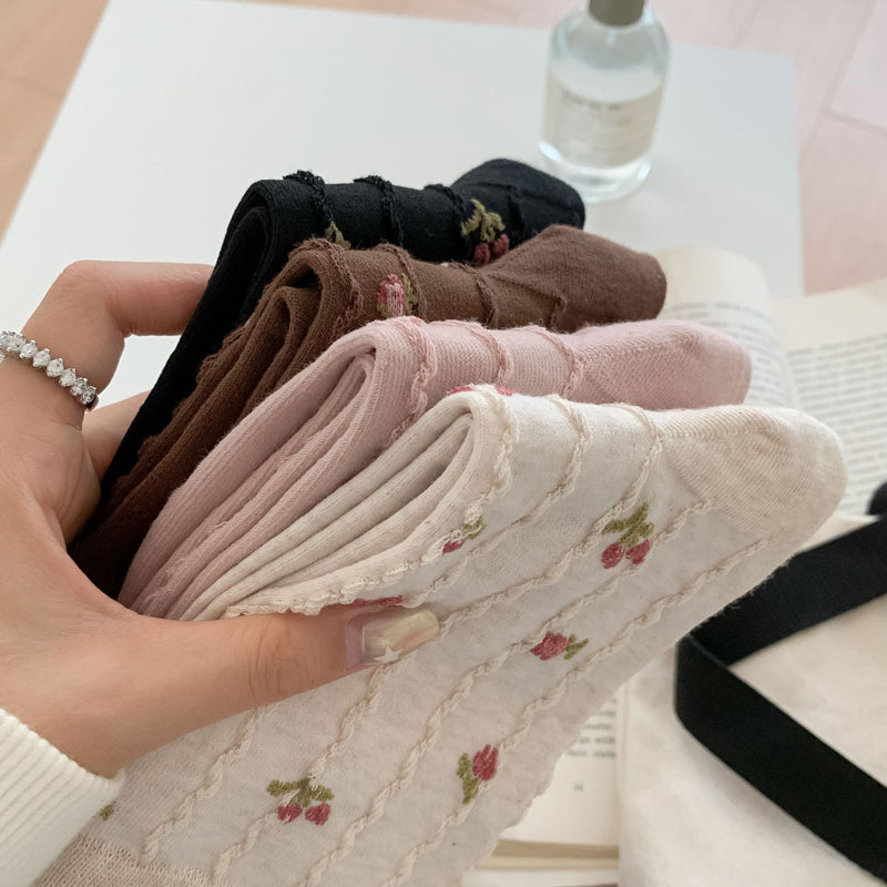 Chaussettes Fleuries Décontractées