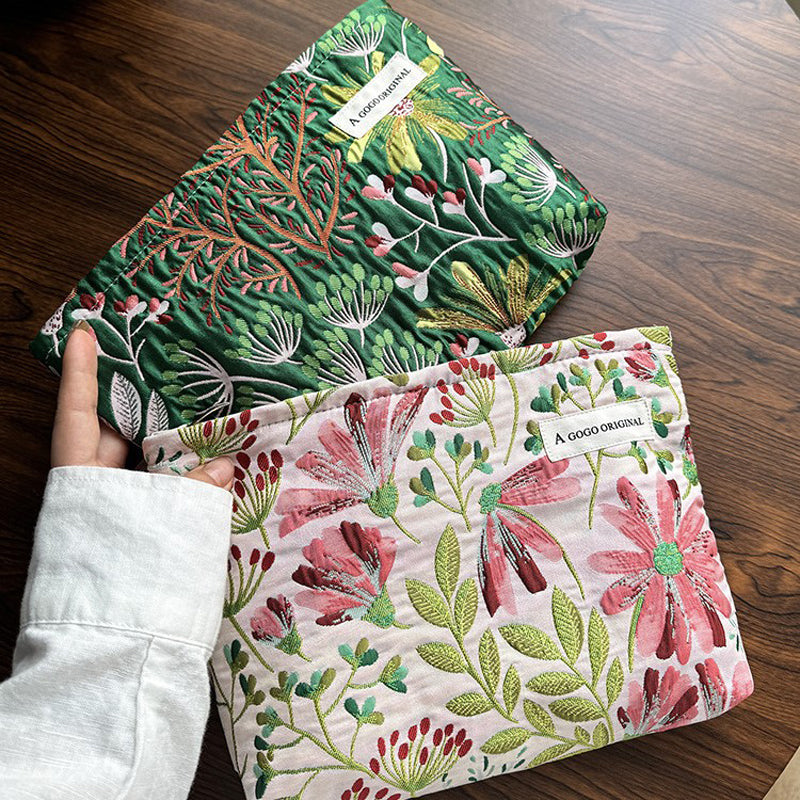 Sac Vintage Brodé De Fleurs