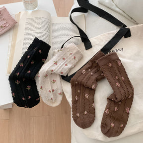 Chaussettes Fleuries Décontractées