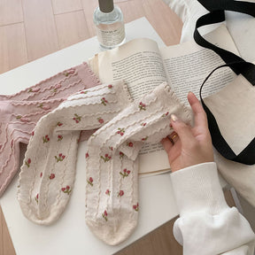 Chaussettes Fleuries Décontractées