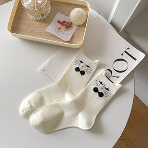 Chaussettes Décontractées À Motif Chat