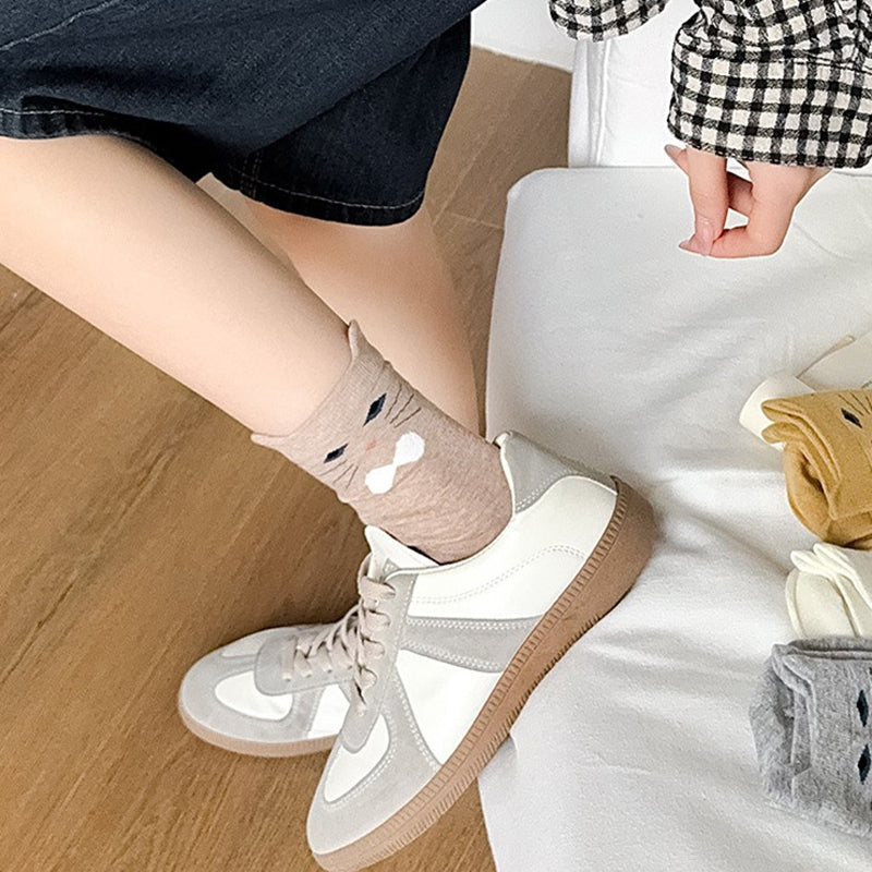 Chaussettes Décontractées À Motif Chat
