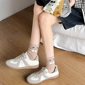 Chaussettes Décontractées À Motif Chat