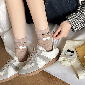Chaussettes Décontractées À Motif Chat