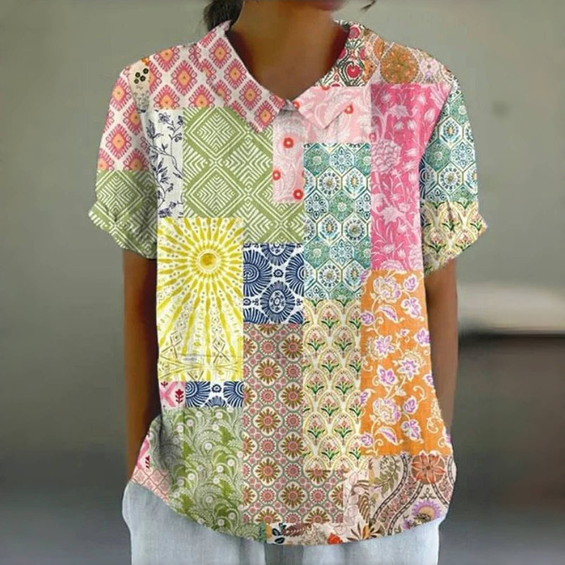 Blouse Vintage Colorée