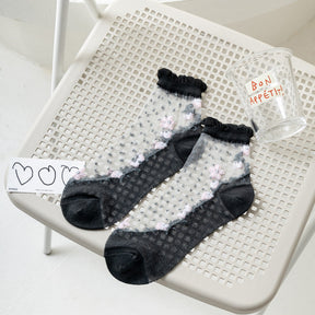 Chaussettes Fleuries Respirantes