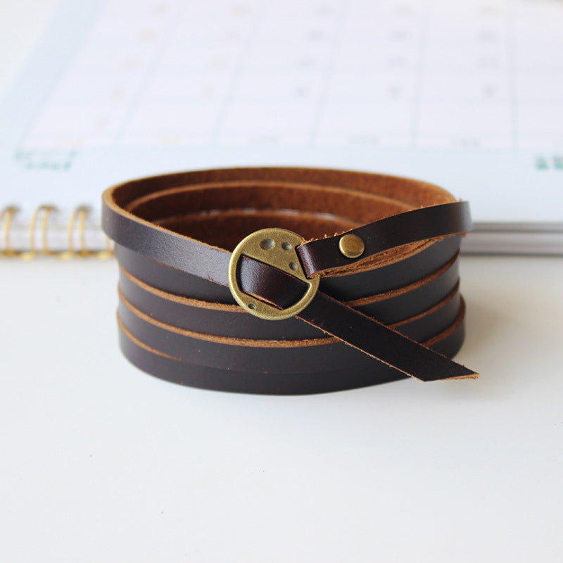 Bracelet En Cuir Vintage