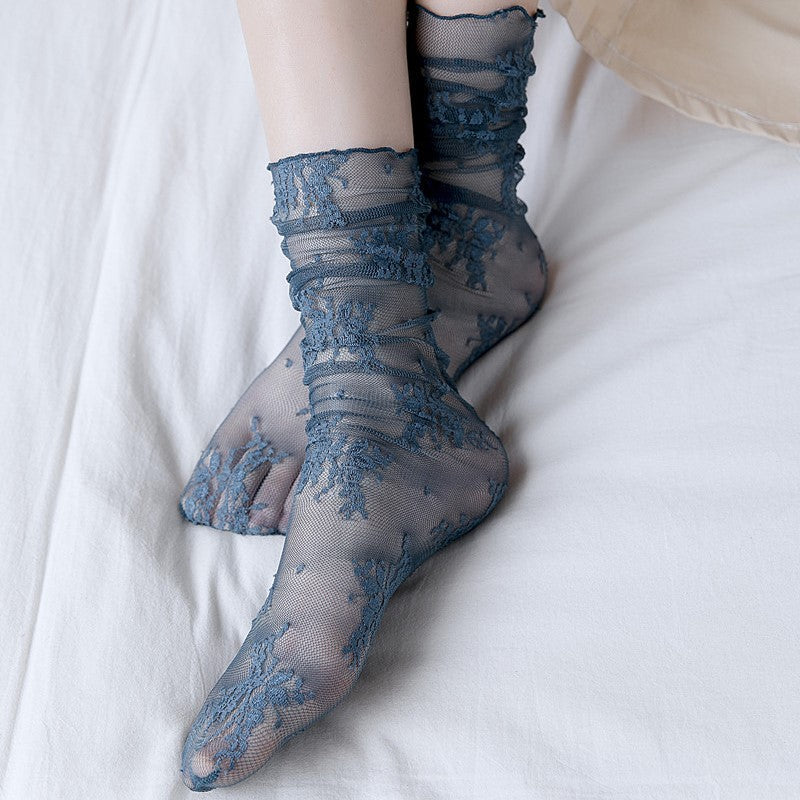 Chaussettes Respirantes En Dentelle