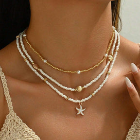 Collier Perlé Bohème Vintage