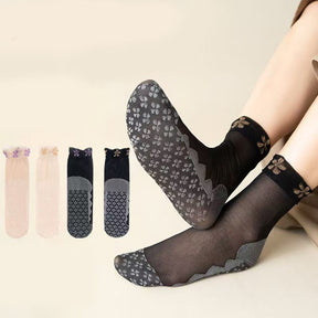 Chaussettes Fleuries Respirantes