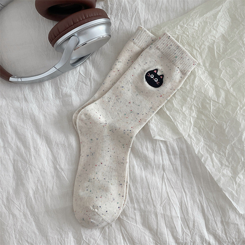 Chaussettes Décontractées À Imprimé Chat