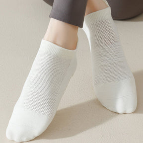 Chaussettes Respirantes De Couleur Unie