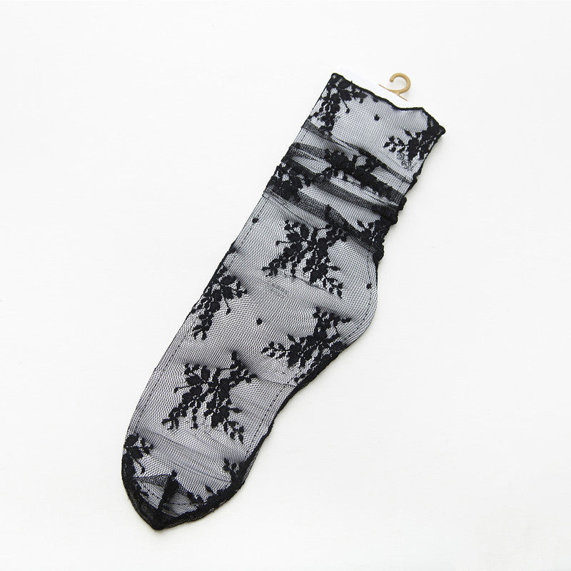 Chaussettes Respirantes En Dentelle