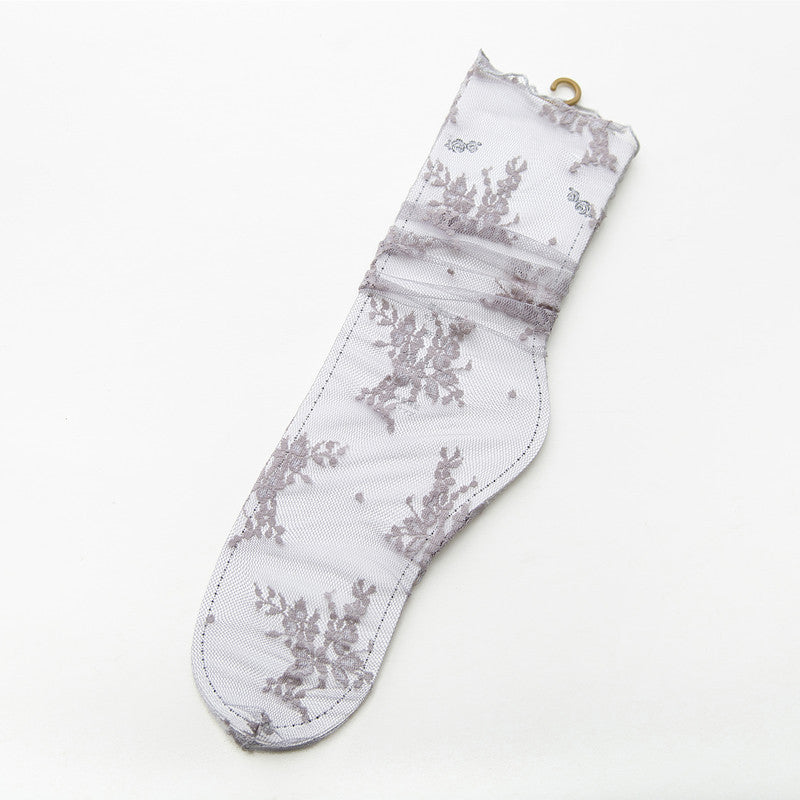 Chaussettes Respirantes En Dentelle