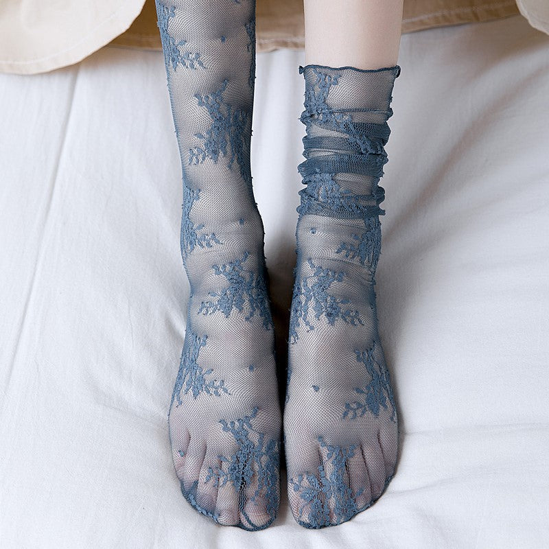 Chaussettes Respirantes En Dentelle