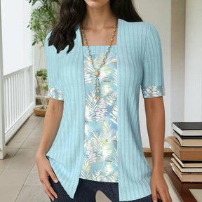 Blouse Patchwork Élégante