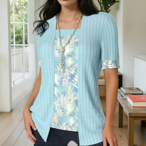Blouse Patchwork Élégante
