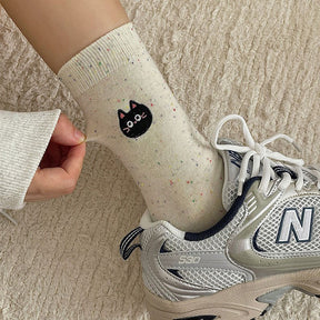 Chaussettes Décontractées À Imprimé Chat
