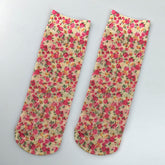 Chaussettes Respirantes À Fleurs