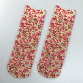 Chaussettes Respirantes À Fleurs