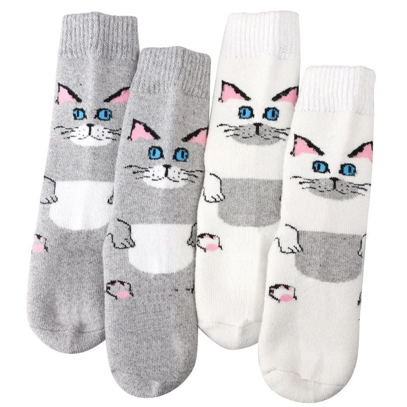 Chaussettes Chaudes De Dessin Animé