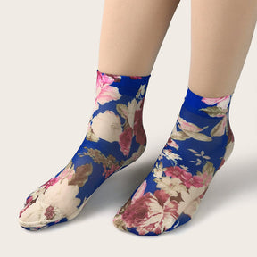 Chaussettes Respirantes À Fleurs