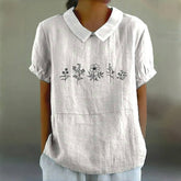 Blouse Décontractée À Imprimé Floral