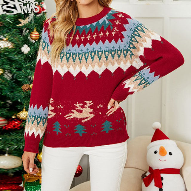 Pull Tricoté Décontracté De Noël