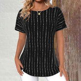 T-Shirt Rayé Décontracté