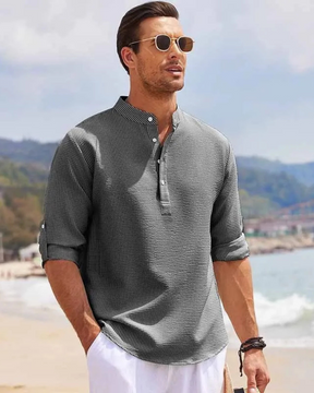 Camisa pólo de manga comprida
