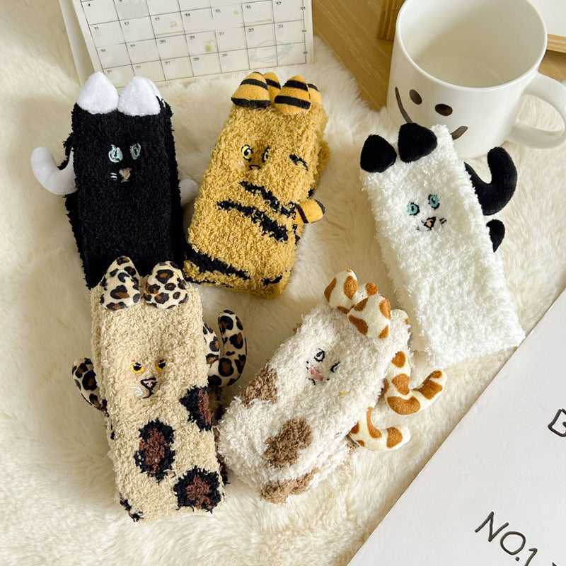 Chaussettes Chaudes De Dessin Animé