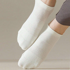 Chaussettes Respirantes De Couleur Unie