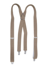 Bretelles homme chiné beige grande longueur HUGO SPIECKER