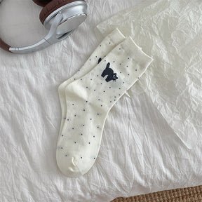 Chaussettes Décontractées À Imprimé Chat
