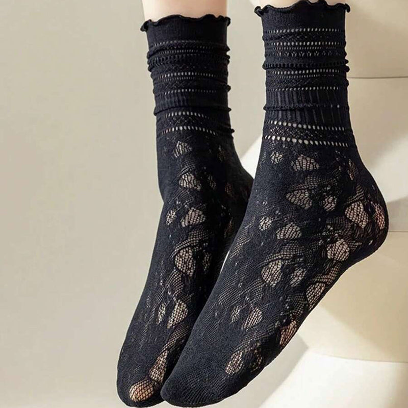 Chaussettes Respirantes En Dentelle