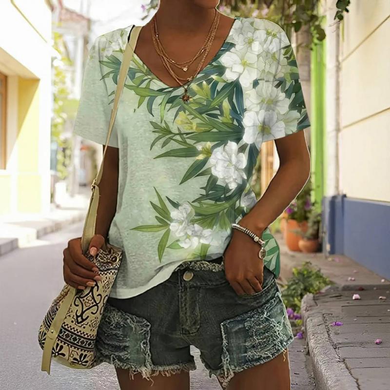 T-Shirt À Imprimé Floral Vintage