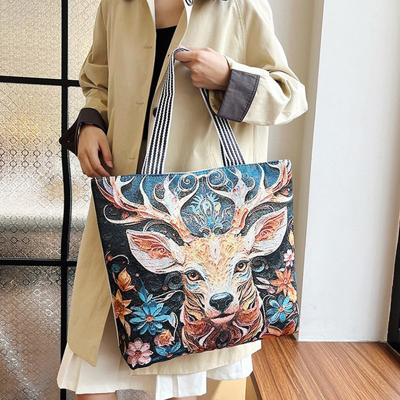Sac En Toile Décontracté Vintage