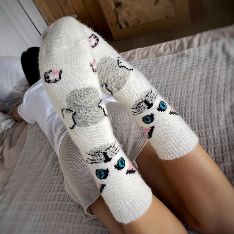 Chaussettes Chaudes De Dessin Animé