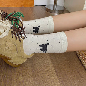 Chaussettes Décontractées À Imprimé Chat